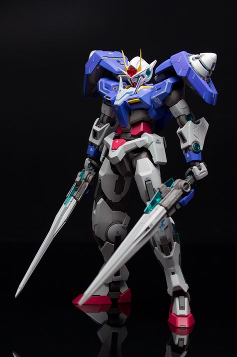 GN-0000+GNR-010 Gundam 00 Raiser Gundam 00 Raiser, 00 Raiser, 00 Gundam, Custom Gunpla, Gundam Toys, Tokyo Ghoul Wallpapers, Gundam 00, Custom Gundam, Anime Figurines