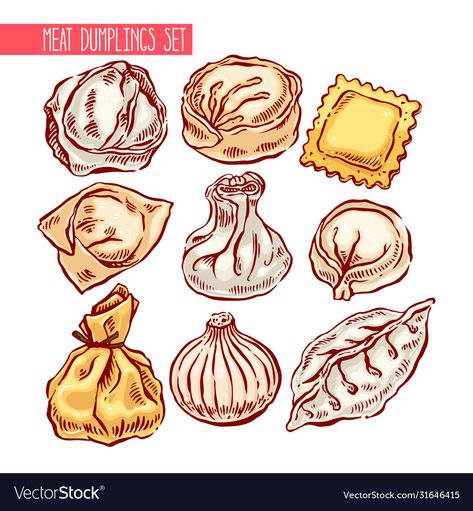 Food Illustration Design, Recipe Drawing, Food Illustration Art, Dragon Boat Festival, Stall Designs, Game Illustration, Vector Drawing, Illustrator Tutorials, Food Drawing