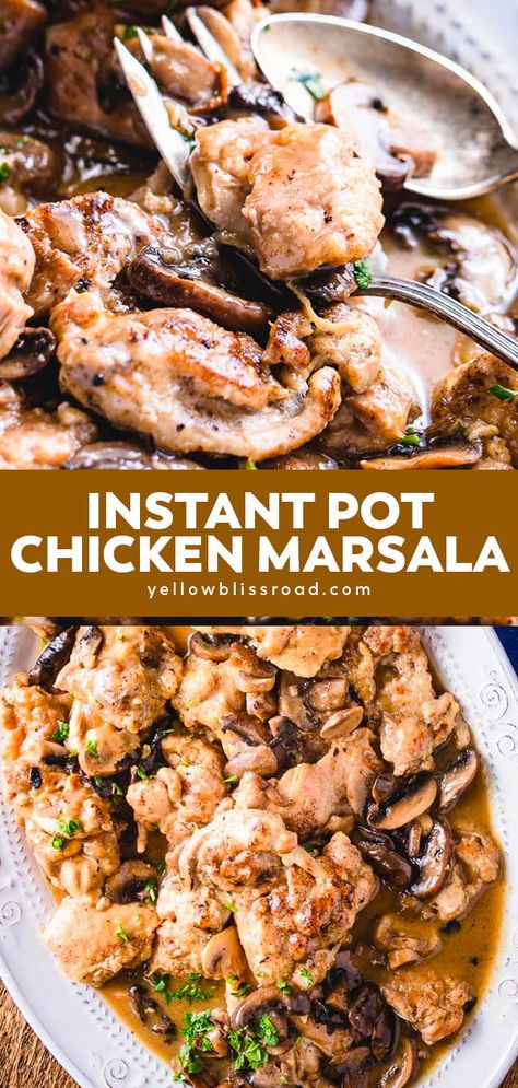 Instant Pot Chicken Marsala, Juicy Chicken Thighs, Chicken Lombardy Recipes, Chicken Lombardy, Great Chicken Recipes, Chicken Breast Recipes Baked, Marsala Chicken Recipes, Chicken Thigh Recipes Oven, Chicken Thigh Recipes Crockpot