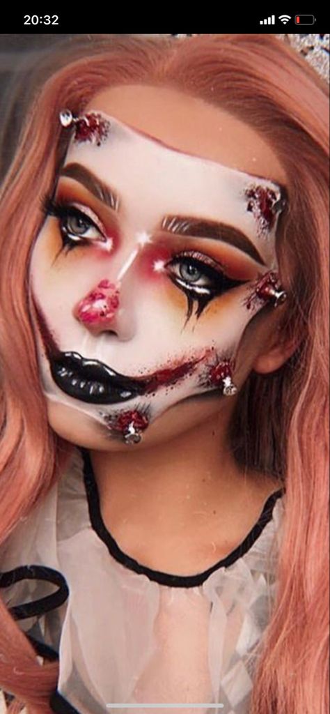 Makeup Inspo, Makeup Ideas, Circus, Halloween Face, Face Makeup, Halloween Face Makeup, Halloween, Makeup, Make Up