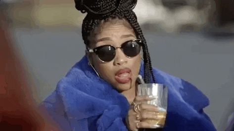 via GIPHY Tea Gif, Drinking Gif, Wait A Minute, Shades Sunglasses, Cool Sunglasses, Cool Animations, Funny Images, Tea Time, Cool Gifs