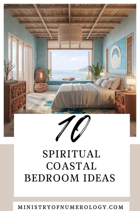 Optimize your coastal bedroom's energy with feng shui principles. Click for easy tips to enhance your space! #FengShuiBedroom #CoastalHarmony Boho Coastal Bedroom, Modern Coastal Bedroom, Zen Sand Garden, Coastal Color Palette, Feng Shui Principles, Feng Shui Bedroom, Beach Inspired Decor, Meditation Corner, Modern Coastal Decor