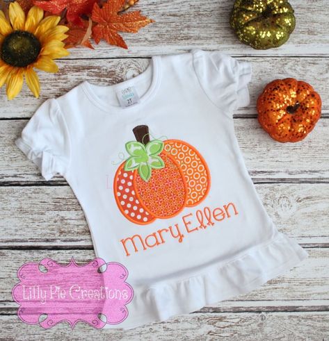 @LillyPieCreations posted to Instagram: It's the first day of October! Time to pull out all of your pumpkin shirts!! If you don't have any, I can help!  Check out my etsy shop #linkinbio for adorable pumpkin shirts, there is something there for everyone, little to big!! . . . . #itsfall #lillypiecreations #pumpkin #pumpkinspice #pumpkineverything #shopsmall #applique #momtribe #momofgirls #girlmom #toddlermom #applique #momshirt #boymom #momofboys #momlife #toddlerlife #toddlerstyle #momboss #st Trio Girls, Girls Ruffle Shorts, Fall Applique, Pumpkin Applique, Girls Thanksgiving, Body Suit With Shorts, Applique Shirts, Girls Shirt, Tanktop Girl