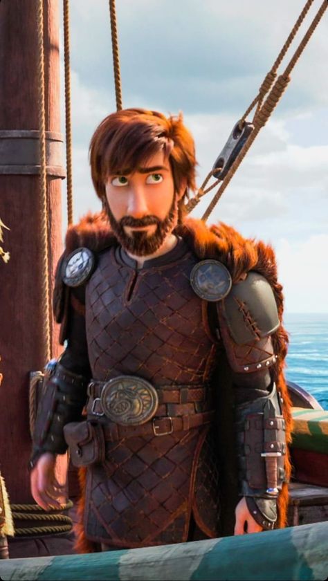 Hiccup With A Beard, Toothless Pictures, Httyd Characters, Hiccup Costume, Hiccup Haddock, Dragons Riders Of Berk, Httyd Hiccup, Train Dragon, Httyd 3