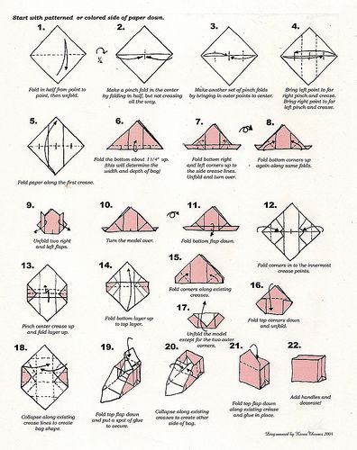 origami purse folding instructions by bonnie32002, via Flickr Origami Purse, Origami Gift Bag, Origami Instructions For Kids, Origami Pumpkin, Origami Guide, Origami Tote Bag, Origami Shirt, Box Origami, Origami Gift Box