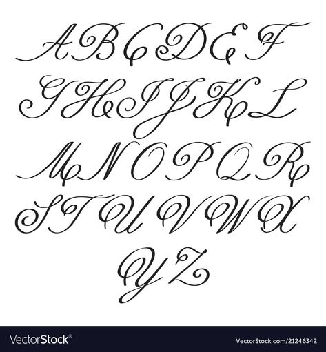 Curved Letters Alphabet, Modern Lettering Alphabet, Faux Calligraphy Alphabet, Brush Letters, Lettering Practice Sheets, Hand Drawn Font, Hand Lettering For Beginners, Disney Alphabet, Brush Pen Lettering