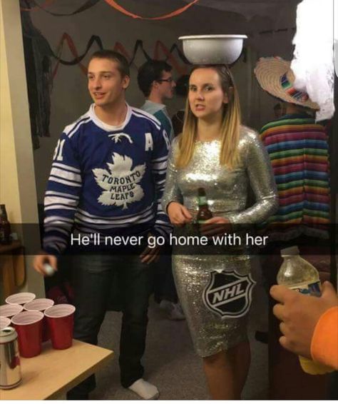 Stanley Cup Costume! Stanley Cup Costume, Eagles Memes, Nfl Funny, Hot Fan, Food Costumes, Nfl Memes, Couples Halloween Outfits, Hockey Humor, Halloween Costume Outfits