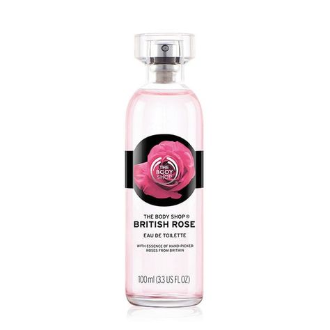 The Body Shop British Rose, Body Shop British Rose, British Rose, Body Shop At Home, Vegan Bath Products, Rose Perfume, Rose Fragrance, Cruelty Free Skin Care, Rose Scented Products