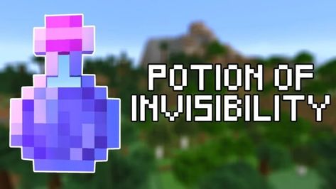 How to Make Invisibility Potion in Minecraft Invisibility Potion, Status Effect, How To Make Potions, Minecraft Mobile, Minecraft Sheep, Potions Recipes, Map Minecraft, Healing Recipes, Minecraft Birthday Party