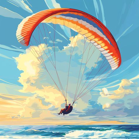 12 PARAGLIDER CLIPARTS, watercolor paraglider clipart, paraglider in a canyon, paraglyder wall art, paraglider sport image,paragliding image 🪂 **PARAGLIDER CLIPARTS** 🪂 Elevate your designs with our **PARAGLIDER CLIPARTS** collection! Perfect for adventure-themed projects, these high-quality graphics capture the thrill of soaring through the skies.  **Features 🌟 **Dynamic Designs Featuring a variety of paraglider styles and colors, each clipart image brings a sense of motion and excitement. ? Paragliding Painting, Paragliding Drawing, Paragliding Aesthetic, Paragliding Illustration, Event Flyers, Sports Images, Travel Brochure, Sports Art, Clipart Images