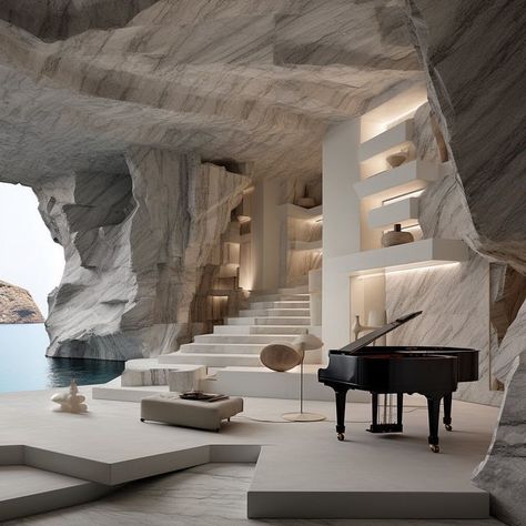 Bat cave Luxury Futuristic Home Interior, Tragic Hero, 6 Elements, Interior Elements, Greek Tragedy, تصميم للمنزل العصري, Luxury Homes Dream Houses, Dream House Interior, Dream House Decor