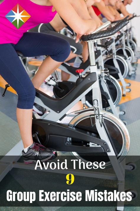 The 9 Most Common Mistakes People Make in Group Exercise Classes Cycling For Beginners, Calorie Burn, Cardio Fitness, Spark People, Photos Booth, Group Fitness Classes, Gym Tips, Gym Classes, Spin Class