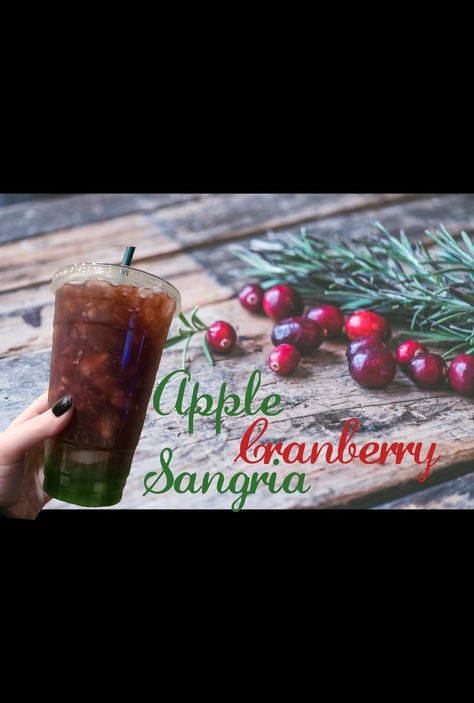 Herbalife Cranberry Tea Recipes, Sangria Herbalife Tea Recipe, Apple Cranberry Sangria, Loaded Teas Recipes Herbalife, Cranberry Sangria, Cranberry Tea, Holiday Sangria, Energy Tea Recipes, Apple Sangria