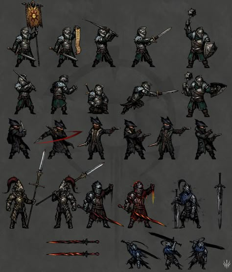 Steam Community :: :: Darkest Souls （FanArt Dungeon Artwork, Darkest Dungeon Art Style, Darkest Dungeon Fanart, Darkest Dungeon Art, Fantasy Pixel Art, Dungeon Art, Piskel Art, Souls Art, Dark Souls 3