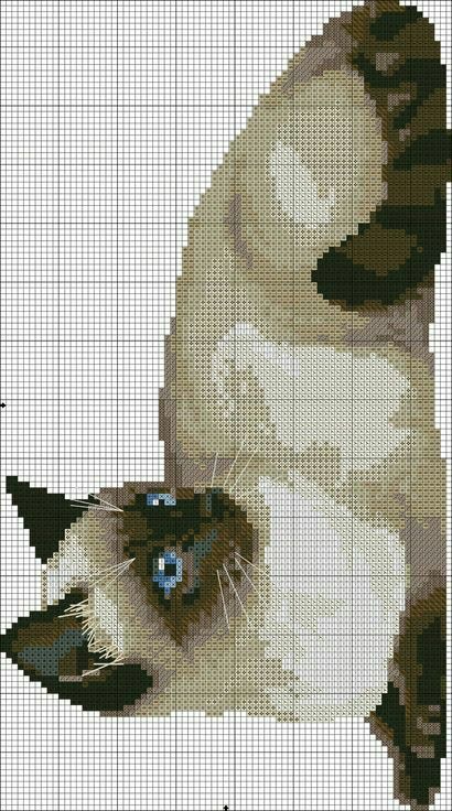 Cross Stitch Cat Pattern, Pixel Art Chat, Cat Cross Stitch Charts, Cat Cross Stitches, Beautiful Cross Stitch Pattern, Cat Cross Stitch Pattern, Tapestry Crochet Patterns, Pola Kristik, Cat Cross Stitch