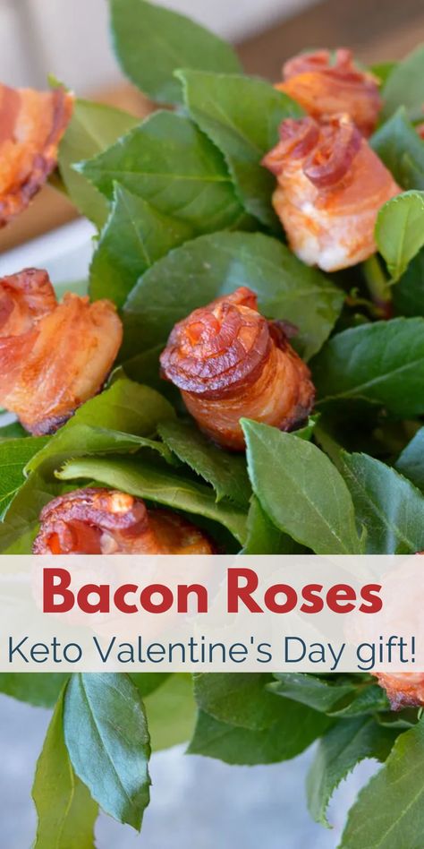 Steak And Shrimp Skillet, Keto Valentines Day, Keto Valentines, Bacon Roses, Bacon Wrapped Green Beans, Sugar Free Lemonade, The Best Keto Recipes, Best Keto Recipes, Easy Keto Meal Plan