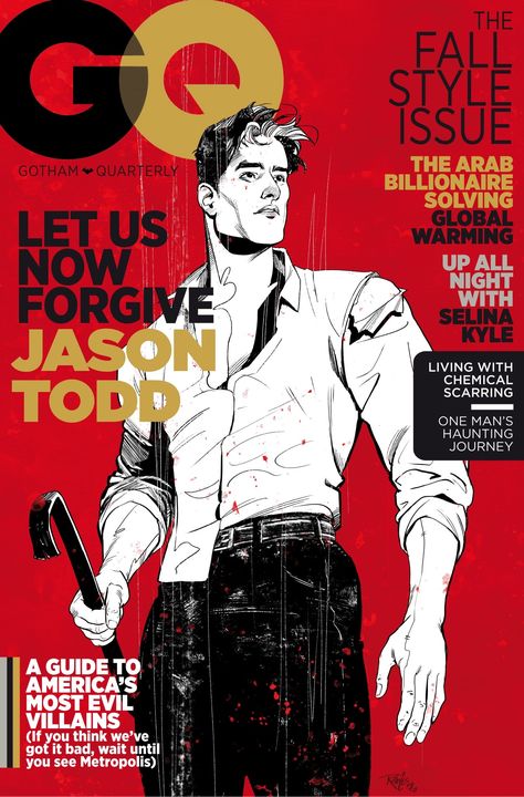 Nick Robles, Batman Ninja, Jason Todd Batman, Red Hood Jason Todd, Evil Villains, Selina Kyle, Comic Style Art, The Future Is Now, Gq Magazine