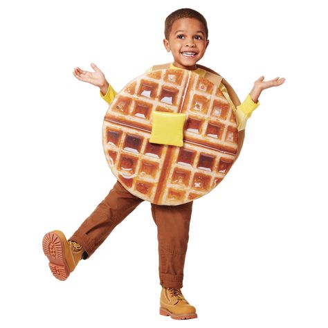 Toddler Waffle Deluxe Costume Eggo Waffle Costume, Waffle Costume, Diy Waffles, Eggo Waffle, Breakfast Outfit, Eggo Waffles, Fun World, Rear View Mirror Ornament, Miniature Gift