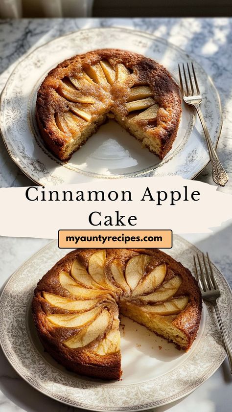 This Cinnamon Apple Cake combines soft apple pieces with a hint of cinnamon spice, perfect for any fall gathering. Enjoy this moist, flavorful cake with a hot cup of coffee or tea. Cinnamon Apple Cake, Moist Spice Cake, Apple Tea Cake, Classic Coffee Cake, Moist Apple Cake, Apple Tea, Fall Gathering, Cinnamon Milk, Cinnamon Apple