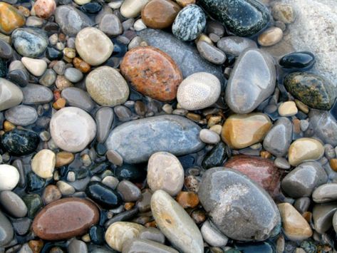 Michigan Has A Gorgeous Hidden Beach Chakra Healing Music, Basalt Rock, Michigan Beaches, Lake Superior Agates, Rock Hunting, Petoskey Stone, Metamorphic Rocks, Michigan Travel, Hidden Beach