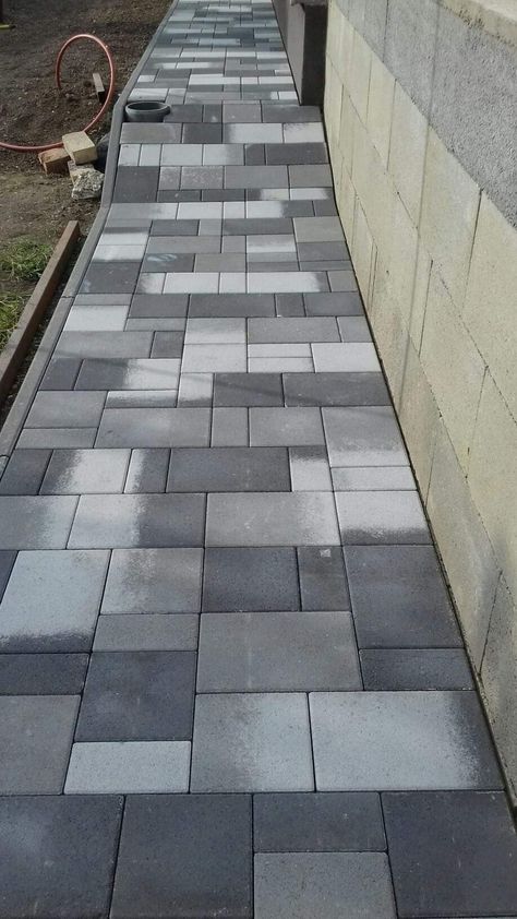 Interlocking Pavers Design, Footpath Design, Townhouse Pool, Patio Ideas Design, Townhouse Furniture, Small Patio Ideas Townhouse, Paver Sidewalk, Patio Ideas Townhouse, House Entrance Doors