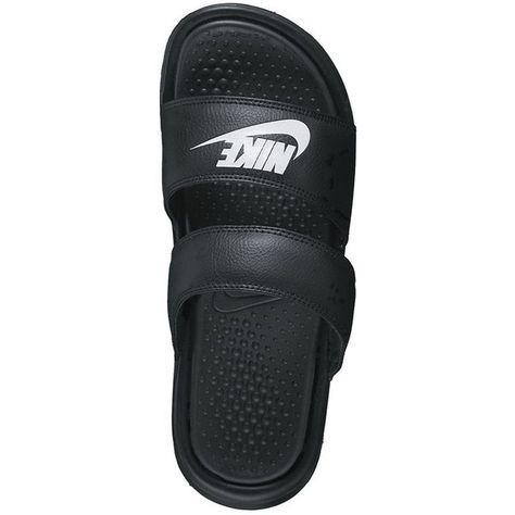 Nike Benassi Duo Ultra Women's Slide Sandals ($35) ❤ liked on Polyvore featuring shoes, sandals, slide sandals, nike, nike footwear, light weight shoes and nike shoes Nike Benassi Duo, Sandals Nike, Cute Highschool Outfits, Nike Footwear, Nike Sandals, Nike Benassi, Womens Slides Sandals, Fashion Shoes Sandals, Women Slides