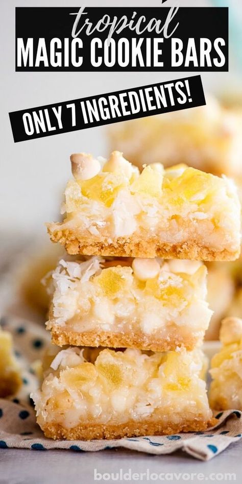 Fruit Bar Cookies Recipes, Summer Bars Recipes, Magic Cookie Bars No Coconut, Hawaiian Cookies Recipes, Pineapple Coconut Bars, Pineapple Bars Recipe, Fruit Dessert Bars, Hawaiian Desserts Easy, Pineapple Cookies Recipes