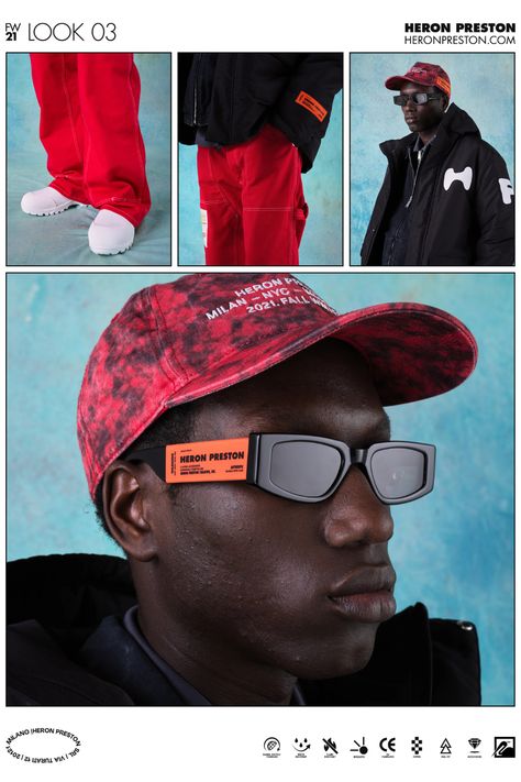 Colección de ropa masculina Heron Preston Fall 2021 - Vogue Streetwear Lookbook, Thick Hoodies, Lookbook Layout, Two Worlds, Heron Preston, Studio Shoot, Mens Fall, Preston, Layout Design