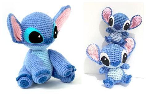 Crochet Toy Stitch Amigurumi Free Patterns & Paid Lilo And Stitch Crochet Pattern Free, Stitch Amigurumi Free Pattern, Lilo And Stitch Pattern, Stitch Amigurumi, Doll Amigurumi Free Pattern, Crochet Amigurumi Patterns, Stitch Doll, Teddy Bears Valentines, Crocheted Fox Pattern