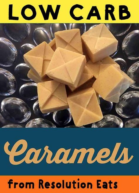 Low Carb Keto Caramels - Low Carb Candy, Postre Keto, Keto Candy, Low Carb Snack, Low Carb Dessert, Soft Caramel, Low Carb Sweets, Low Carb Snacks, Diet Meal