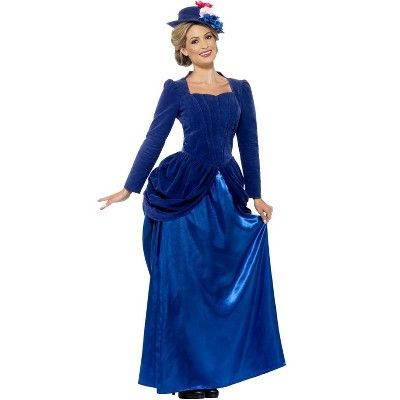 Free shipping on orders of $35+ from Target. Read reviews and buy Smiffy Victorian Vixen Adult Costume at Target. Get it today with Same Day Delivery, Order Pickup or Drive Up. Mary Poppins Kostüm, Blue Victorian Dress, Victorian Dress Costume, Mary Poppins Costume, Victorian Halloween, Noble Lady, Victorian Costume, Costume Diy, Up Costumes