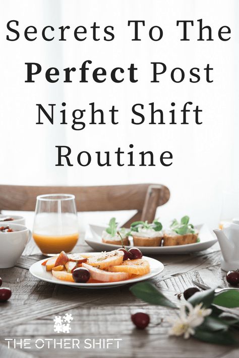 What to do after a night shift in order to sleep well and stay healthy. Secrets To The Perfect Perfect Post Night Shift Routine is about establishing your own personal rituals and is full of tips just for shift workers #nightshift #routine #3rdshift Night Shift Routine, Personal Rituals, Working Night Shift, Night Shift Nurse, Night Nurse, Shift Work, Working Nights, Natural Cold Remedies, Healthy Routine