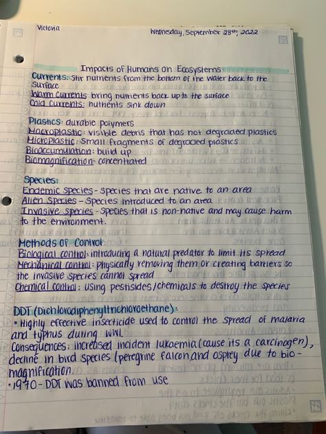 IB Biology II SL: Ecology and Conservation Ecology Revision, Ecology Notes, Colourful Notes, Nurse Study, Nurse Study Notes, Colorful Notes, Science Notes, Biology Notes, Beautiful Handwriting