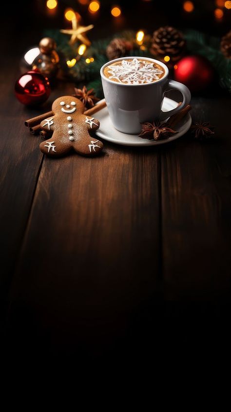 Coffee drink cup mug. AI generated Image by rawpixel. | free image by rawpixel.com Gingerbread Wallpaper Iphone, Coffee Iphone Wallpaper, Christmas And Coffee, Gingerbread Wallpaper, Iphone Christmas Wallpaper, Iphone Wallpaper Dark, Christmas Wallpaper Iphone, Wallpaper Coffee, Coffee Christmas