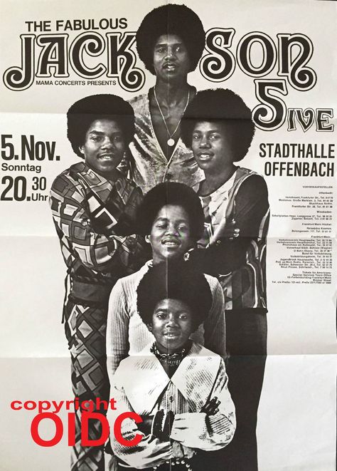 The Jackson 5 Jackson 5 Poster, Michael Jackson Jackson 5, Michael Jackson Poster, Vintage Concert Posters, Vintage Music Posters, Jackson 5, Jackson Family, The Jacksons, Gig Posters