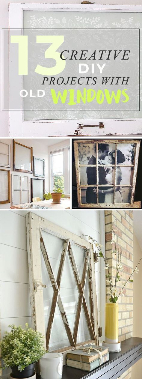 Diy Old Window Projects, Projects With Old Windows, Diy Projects With Old Windows, Recycled Windows, Old Window Projects, Creative Diy Projects, Window Projects, Diy Wand, Cute Dorm Rooms