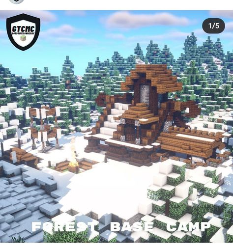 Minecraft Mountain Base, Mincraft Bulds, Minecraft Mountain, Minecraft Idea, Minecraft Banners, Minecraft Medieval, Minecraft Inspiration, Minecraft Stuff, Minecraft Blueprints