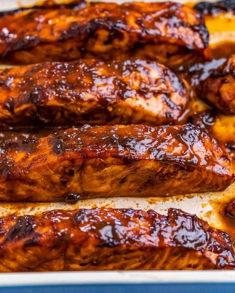 Balsamic Glazed Salmon Salmon Balsamic, Balsamic Salmon Recipes, Salmon Balsamic Glaze, Balsamic Glazed Salmon, Balsamic Salmon, Pasta Salad Salmon, Honey Mustard Salmon, Salmon Glaze Recipes, Mustard Salmon