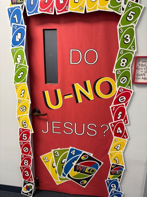 Catholic Schools Week Door Ideas, Sunday School Door Decorations, Sunday School Classroom Ideas, Classroom Door Decorations, Sunday School Decorations, Class Door, Sunday School Classroom, School Doors, Sunday School Crafts For Kids