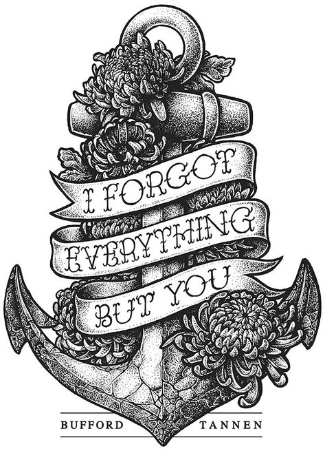 I forgot everything but you by Yeaaah! Studio, via Behance Mermaids Sirens, Pirate Quotes, Anchor Tattoos, Trash Polka, 1 Tattoo, Tat Ideas, French Navy, Sea Monsters, Pearl Jam