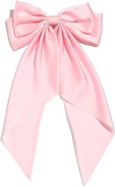 Amazon.ca: Pink Hair Bow - Prime Eligible Pink Hair Bow, Hair Accessories Pins, Barbie Costume, Pink Hair Bows, Hair Clamps, Casual Hairstyles, Ribbon Hair Bows, Ribbon Hair, Diy Hair Bows