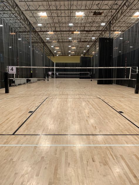 Aluminum Volleyball Net System at Clava Volleyball Club by Sports Imports Indoor Volleyball Court Home, Volleyball Court Background, Volleyball Court Aesthetic, Indoor Volleyball Court, Volleyball Background, Volleyball Room, Volleyball Vibes, Volleyball Backgrounds, Volleyball Nets