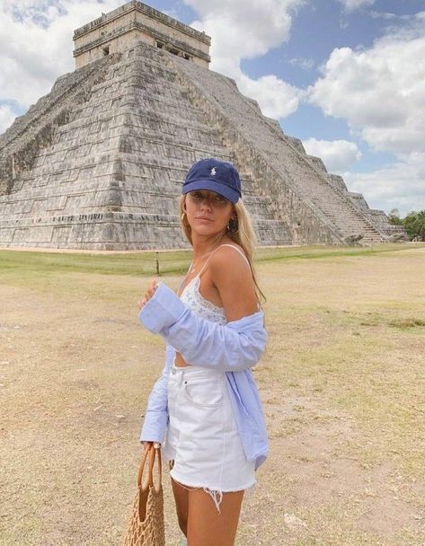 Can Cun Mexico Outfits, Cancun Aesthetic Outfits, Outfits Para Cancun, Guanajuato Mexico Outfit, Teotihuacan Outfit, Tulum Vibes Outfit, Chichen Itza Outfit, Cancun Photo Ideas, Mexico Picture Ideas