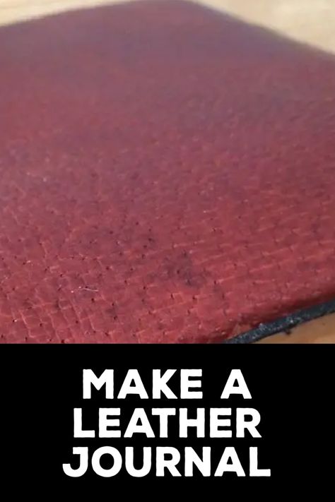 How to Make a Leather Journal How To Make A Leather Journal, How To Make A Journal Cover, Diy Leather Journal Cover, Diy Leather Journal, Big Journals, A4 Journal, Journals Diy, Handmade Journals Diy, Leather Journal Cover