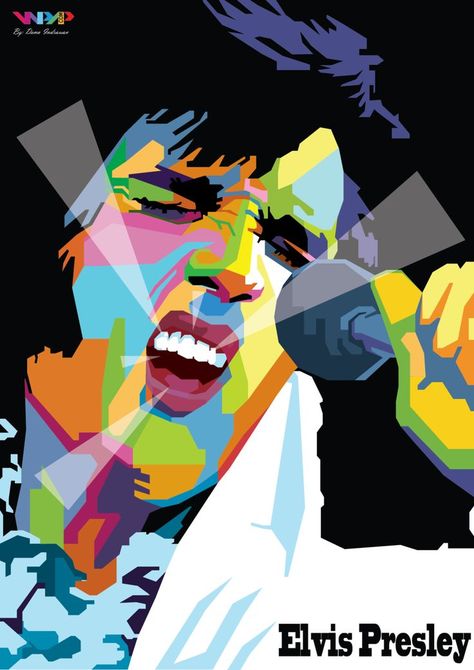 Concert Painting, Elvis Lyrics, Elvis Presley Concerts, Wpap Art, Elvis Presley Images, Love Me Tender, Tender Love, Pop Art Movement, And I Love You