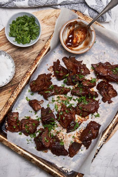 Burnt Ends Burnt Ends Recipe, Broccoli Cauliflower Salad, Cauliflower Mashed Potatoes, Tangy Bbq Sauce, Burnt Ends, Cauliflower Salad, Bbq Sauce Recipe, Broccoli Cauliflower, Smoked Brisket