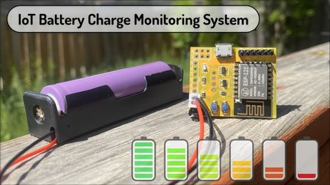 IoT Battery Monitoring System with DIY LiPo Charger Voltage Divider, Html Code, Wifi Network, Lipo Battery, Voltage Regulator, Electronics Projects, Lithium Ion Batteries, Battery Charger, Arduino