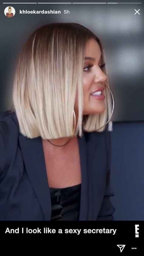 One Length Above The Shoulder, Khloe Kardashian Hair, Haircut Bob, Kardashian Hair, Brown Blonde Hair, Blonde Bobs, Shoulder Cut, Medium Hair Cuts, Khloe Kardashian