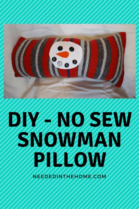 Let's make some snowman pillow Christmas decorations for the home or as gifts to others! This is also a fun project as an activity for club members to make. #YouthProjects #ClubProjects #NursingHomeProjects #SnowmanDecor #DIYChristmasDecor #NeededInTheHome Sew Snowman, Snowman Pillows, Glass Cleaner Recipe, Handmade Snowman, Primitive Snowman, Snowman Pillow, Pillow Christmas, Pillow Tutorial, Christmas Pillows