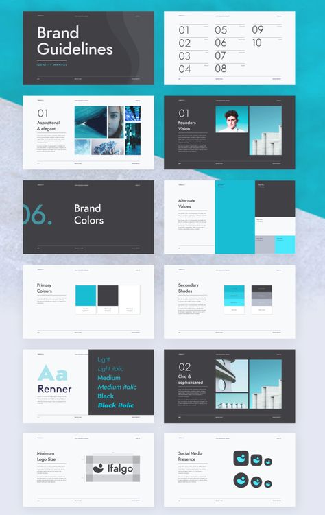 Minimal Brand Identity, Brand Guidelines Design, Identity Guidelines, Brand Identity Guidelines, Guideline Template, Next Brand, Brand Guidelines Template, Desain Ui, Brand Manual